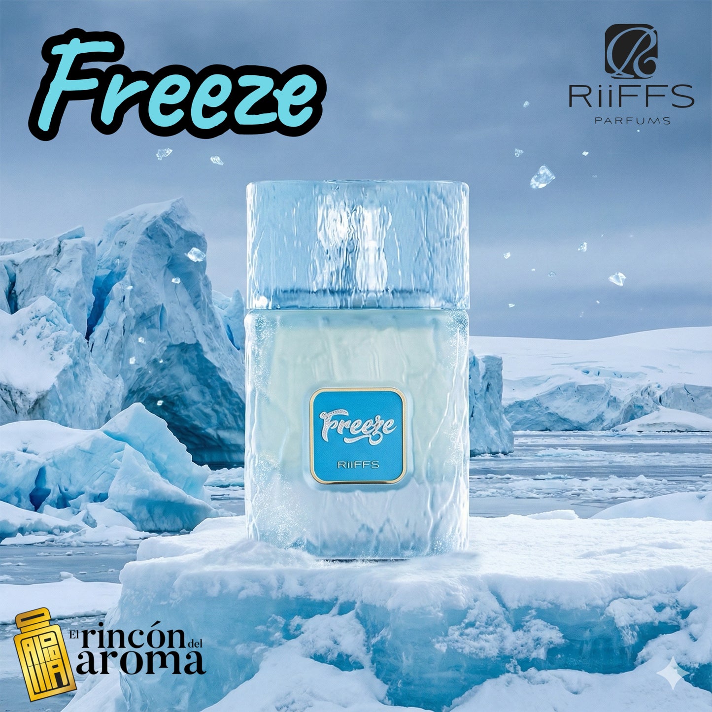 Perfume Riiffs Freeze hombre original aroma fresco 100ml
