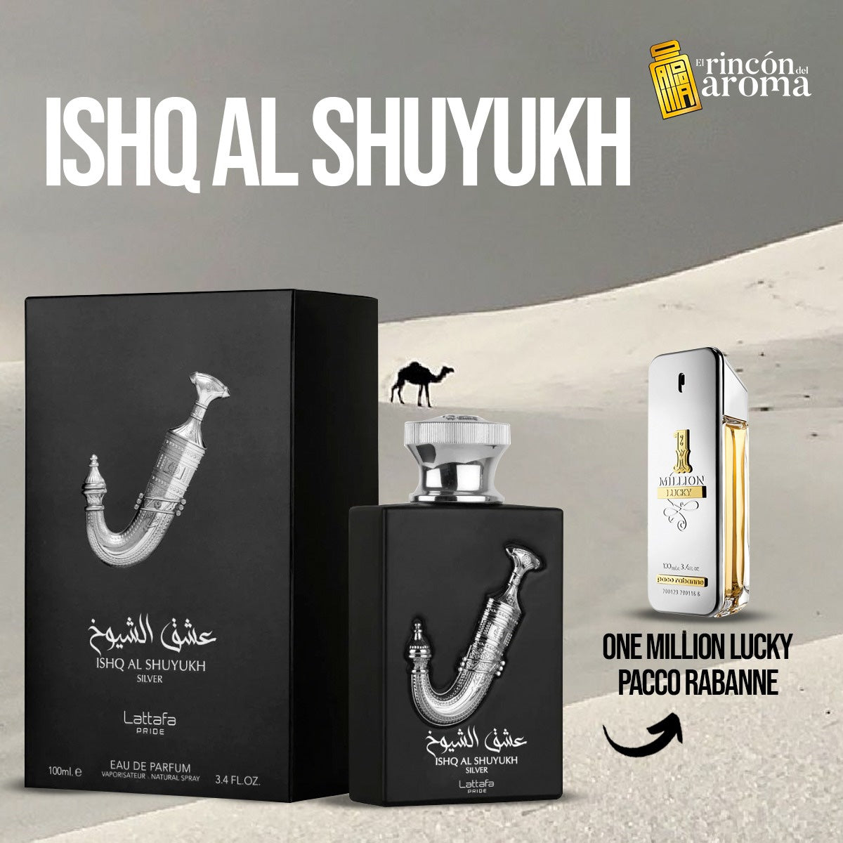 Lattafa Ishq al shuyukh silver